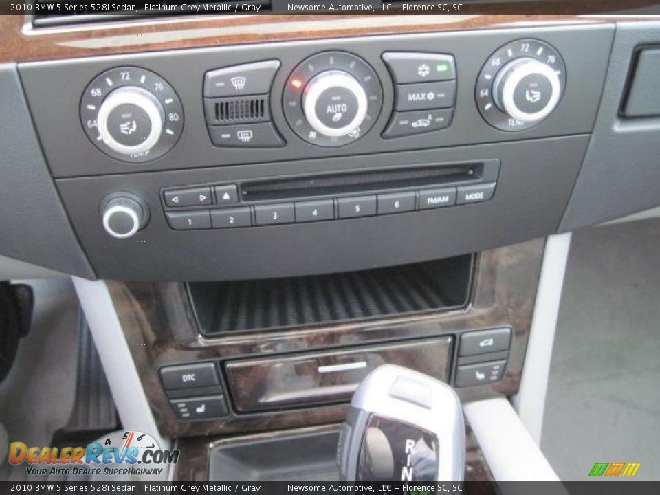 2010 BMW 5 Series 528i Sedan Platinum Grey Metallic / Gray Photo #6