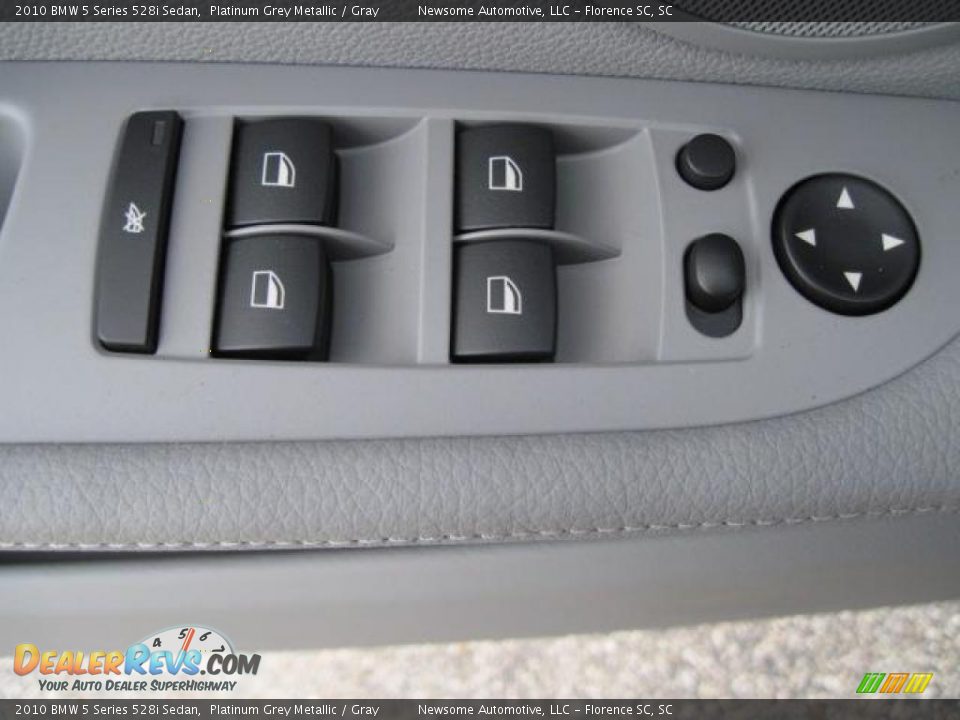 2010 BMW 5 Series 528i Sedan Platinum Grey Metallic / Gray Photo #10
