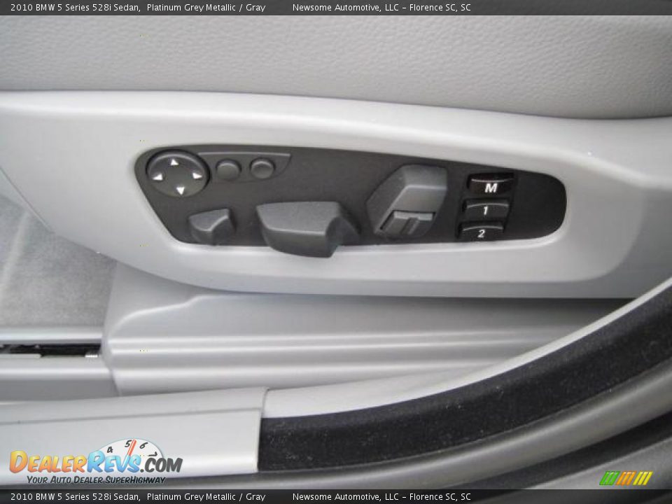 2010 BMW 5 Series 528i Sedan Platinum Grey Metallic / Gray Photo #11