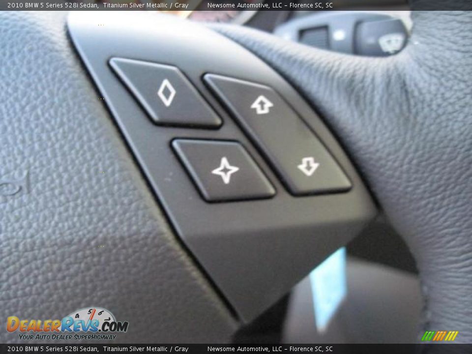 2010 BMW 5 Series 528i Sedan Titanium Silver Metallic / Gray Photo #7
