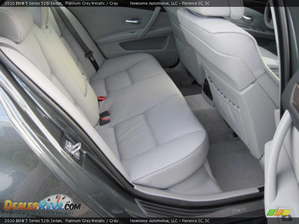 2010 BMW 5 Series 528i Sedan Platinum Grey Metallic / Gray Photo #13