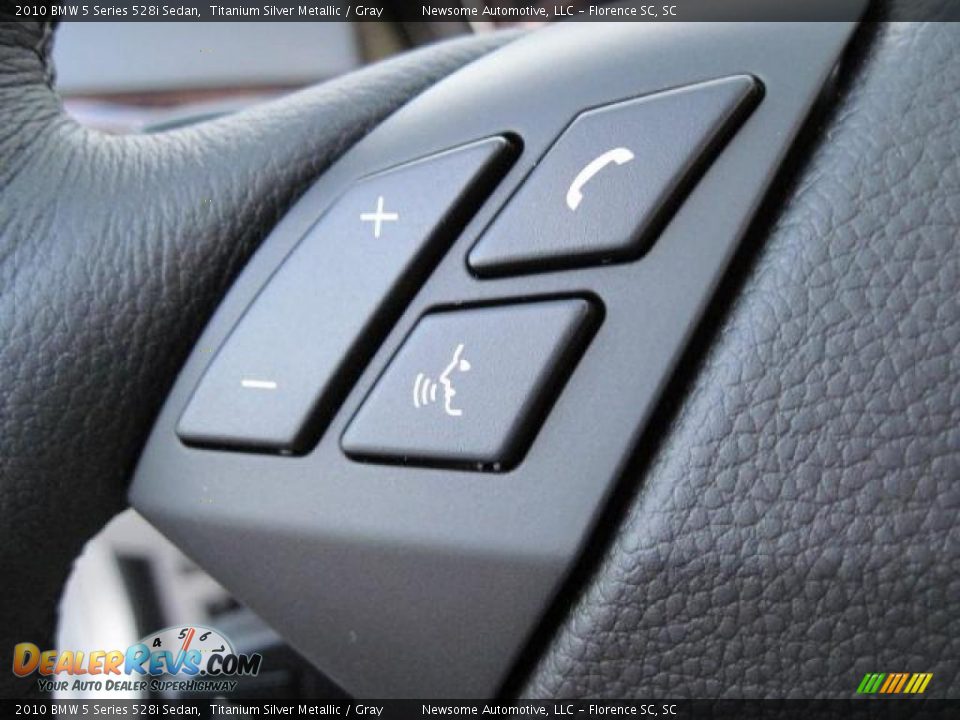 2010 BMW 5 Series 528i Sedan Titanium Silver Metallic / Gray Photo #8