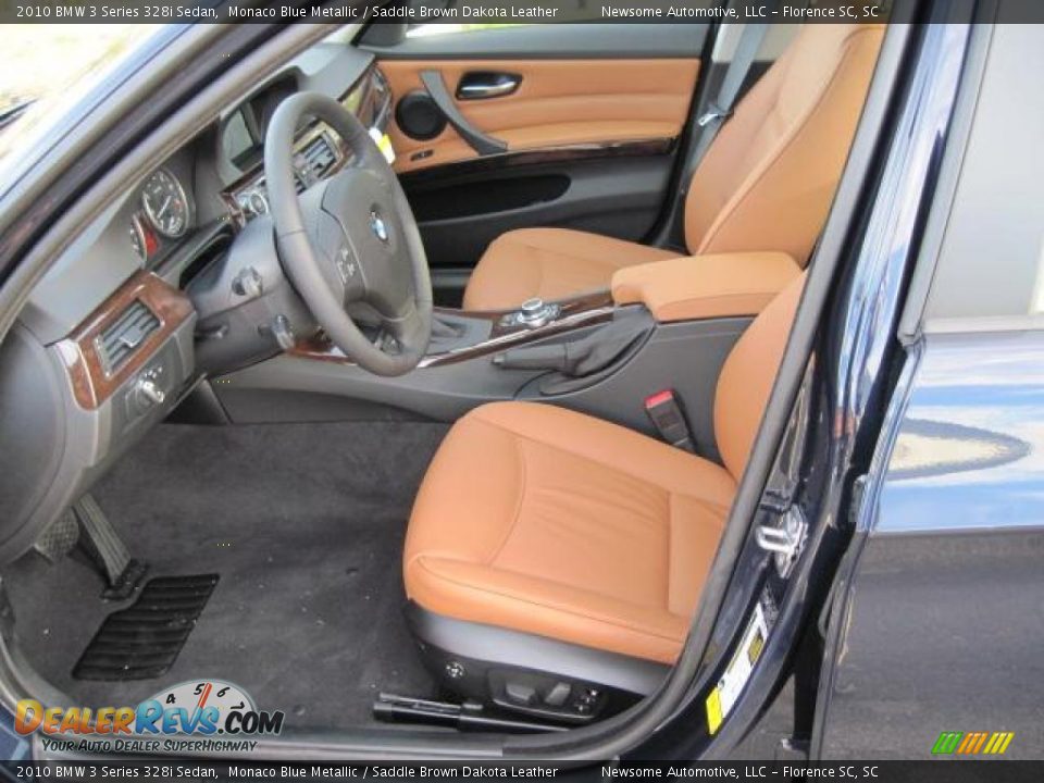2010 BMW 3 Series 328i Sedan Monaco Blue Metallic / Saddle Brown Dakota Leather Photo #3