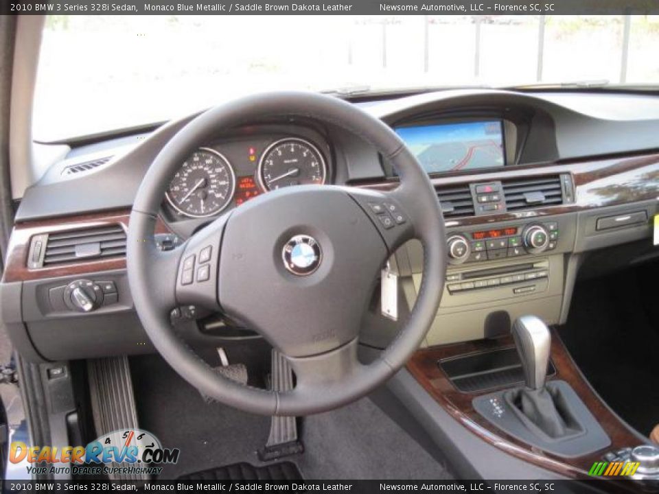 2010 BMW 3 Series 328i Sedan Monaco Blue Metallic / Saddle Brown Dakota Leather Photo #4