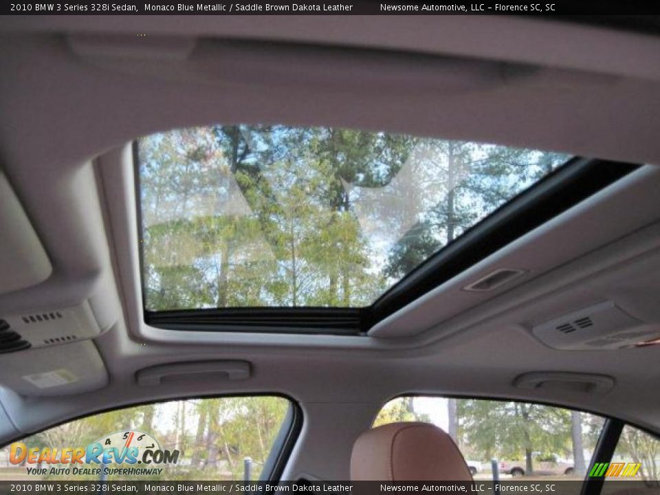 2010 BMW 3 Series 328i Sedan Monaco Blue Metallic / Saddle Brown Dakota Leather Photo #5