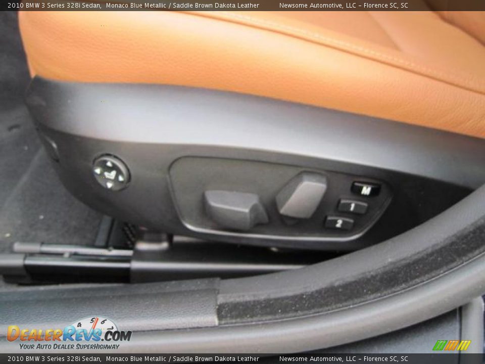 2010 BMW 3 Series 328i Sedan Monaco Blue Metallic / Saddle Brown Dakota Leather Photo #11