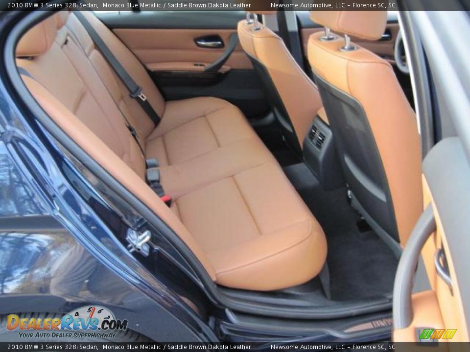 2010 BMW 3 Series 328i Sedan Monaco Blue Metallic / Saddle Brown Dakota Leather Photo #13