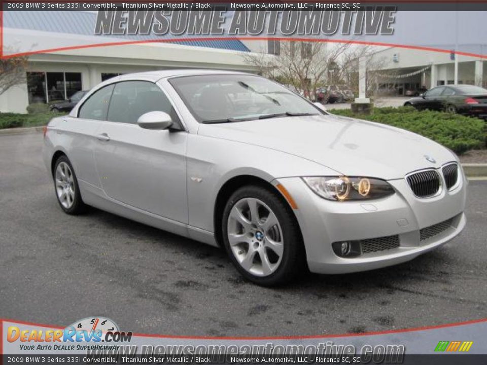 2009 BMW 3 Series 335i Convertible Titanium Silver Metallic / Black Photo #1