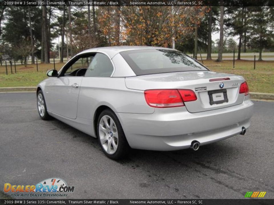 2009 BMW 3 Series 335i Convertible Titanium Silver Metallic / Black Photo #2