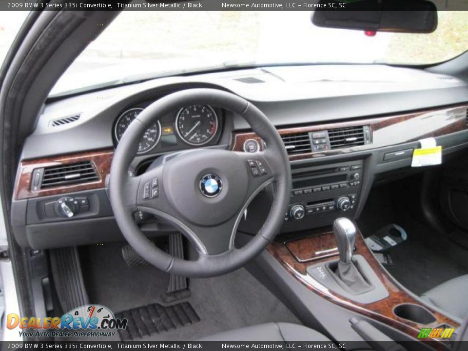 2009 BMW 3 Series 335i Convertible Titanium Silver Metallic / Black Photo #4