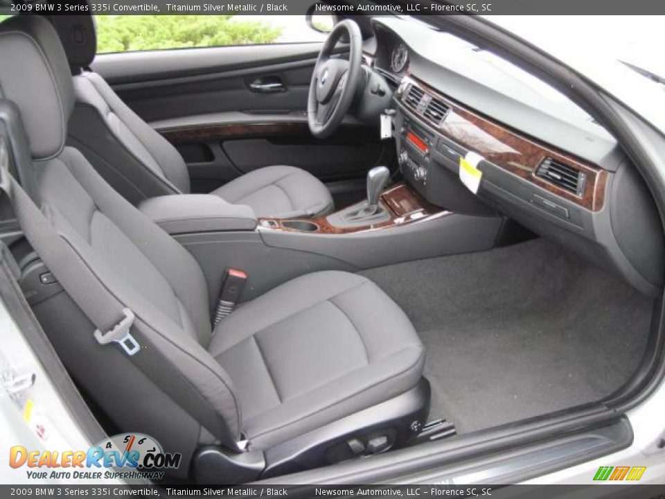 2009 BMW 3 Series 335i Convertible Titanium Silver Metallic / Black Photo #10
