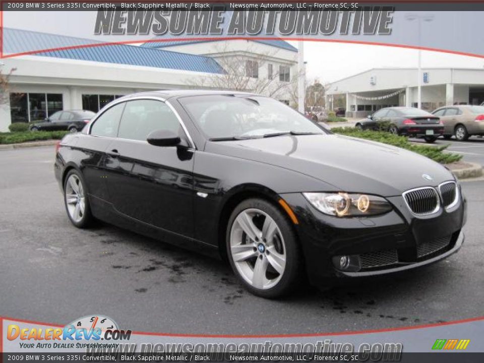 2009 BMW 3 Series 335i Convertible Black Sapphire Metallic / Black Photo #1