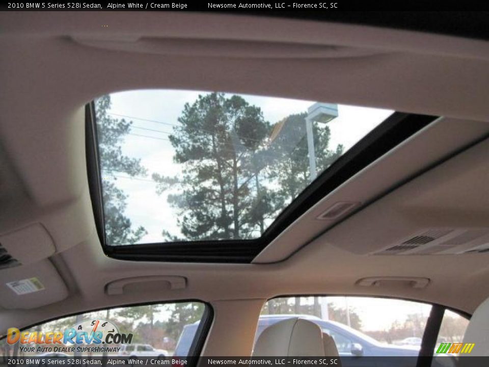 2010 BMW 5 Series 528i Sedan Alpine White / Cream Beige Photo #5