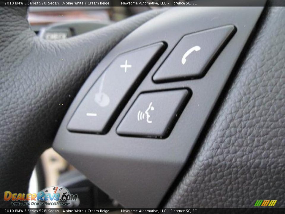 2010 BMW 5 Series 528i Sedan Alpine White / Cream Beige Photo #9
