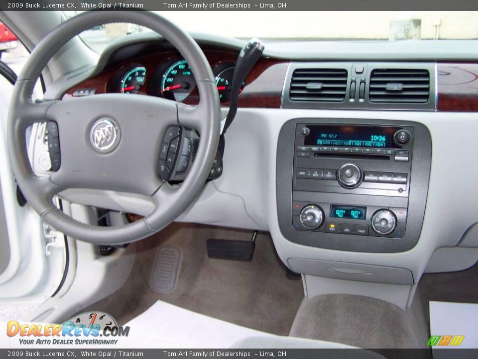 2009 Buick Lucerne CX White Opal / Titanium Photo #14