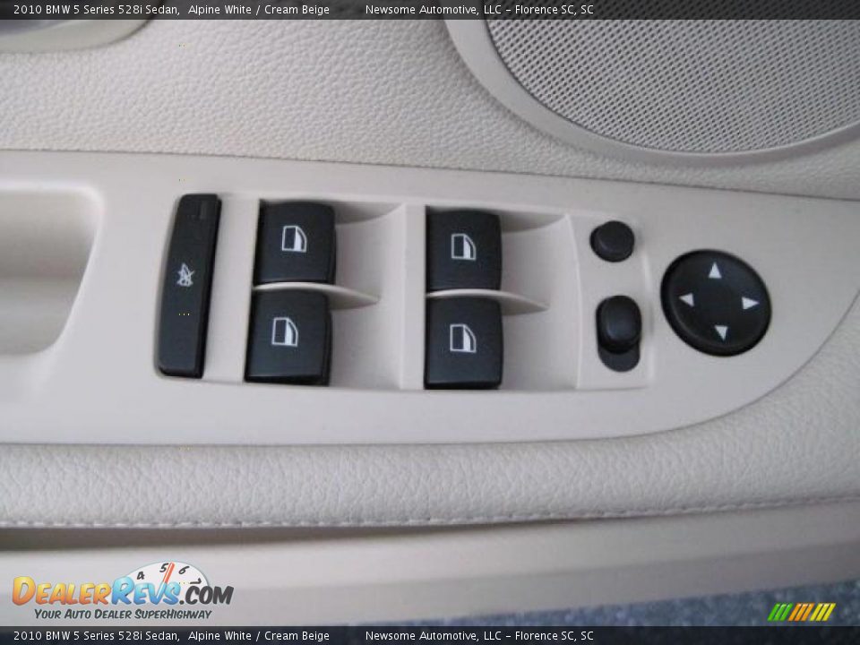 2010 BMW 5 Series 528i Sedan Alpine White / Cream Beige Photo #10