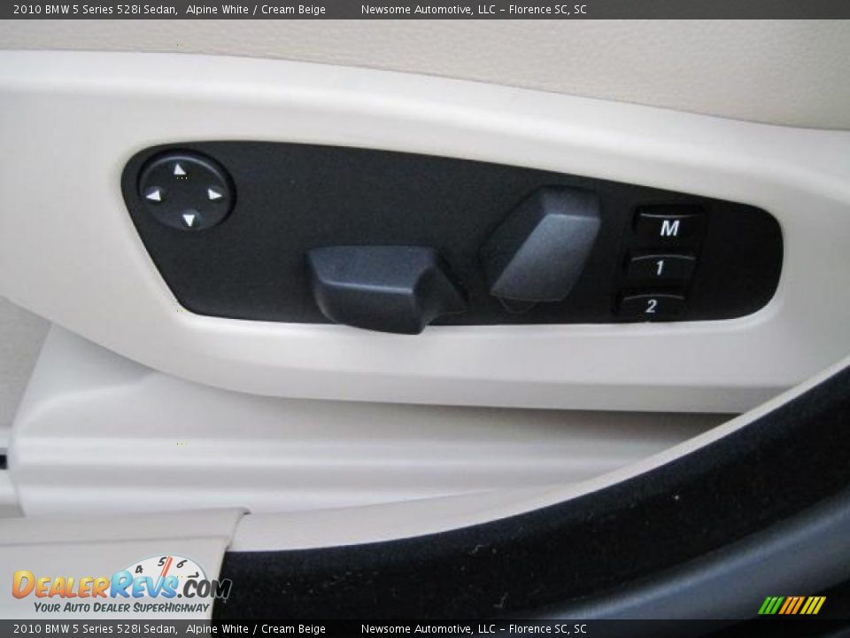 2010 BMW 5 Series 528i Sedan Alpine White / Cream Beige Photo #11
