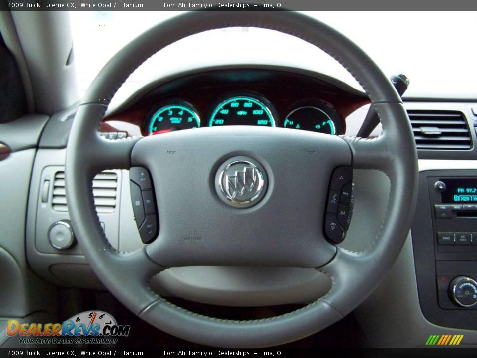2009 Buick Lucerne CX White Opal / Titanium Photo #17