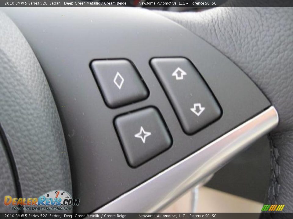 2010 BMW 5 Series 528i Sedan Deep Green Metallic / Cream Beige Photo #8