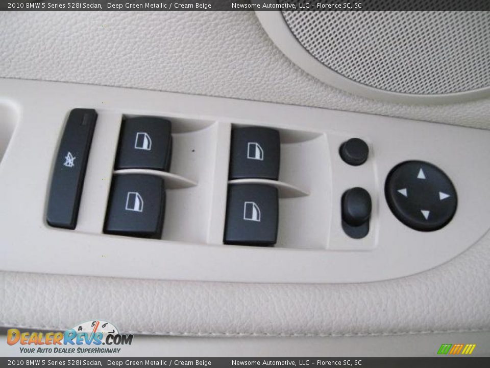 2010 BMW 5 Series 528i Sedan Deep Green Metallic / Cream Beige Photo #10