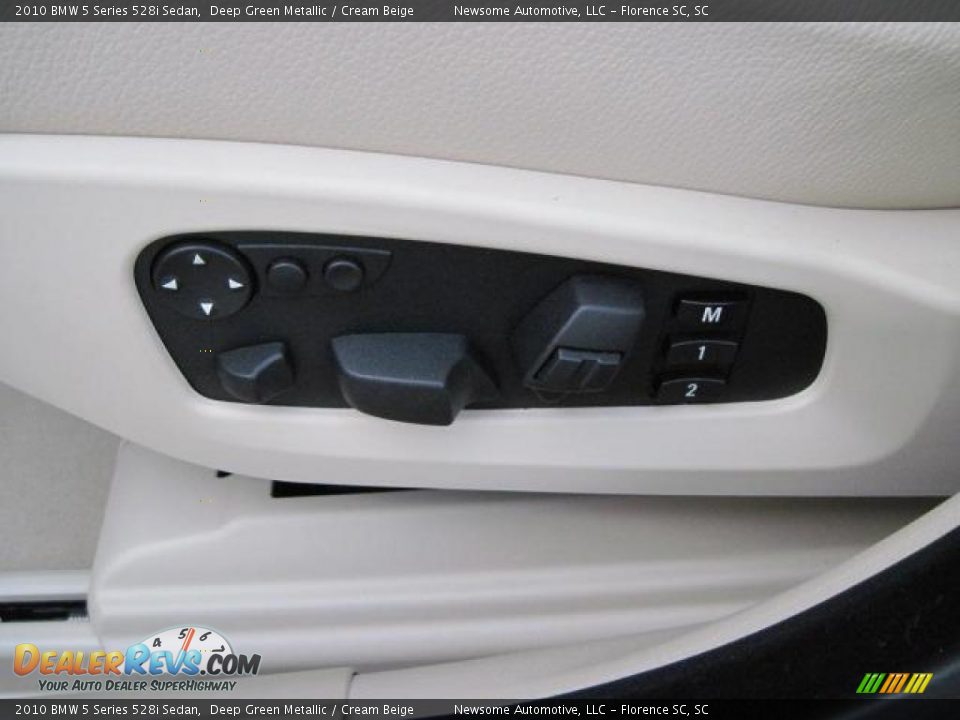 2010 BMW 5 Series 528i Sedan Deep Green Metallic / Cream Beige Photo #11