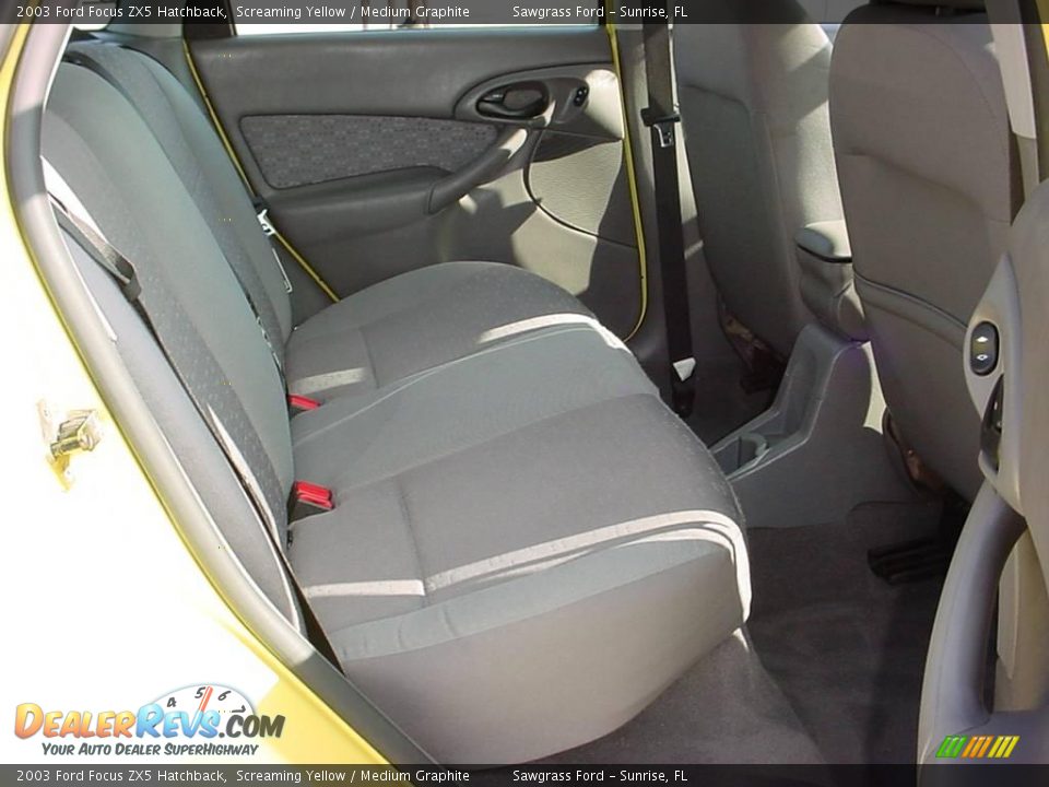 2003 Ford Focus ZX5 Hatchback Screaming Yellow / Medium Graphite Photo #12