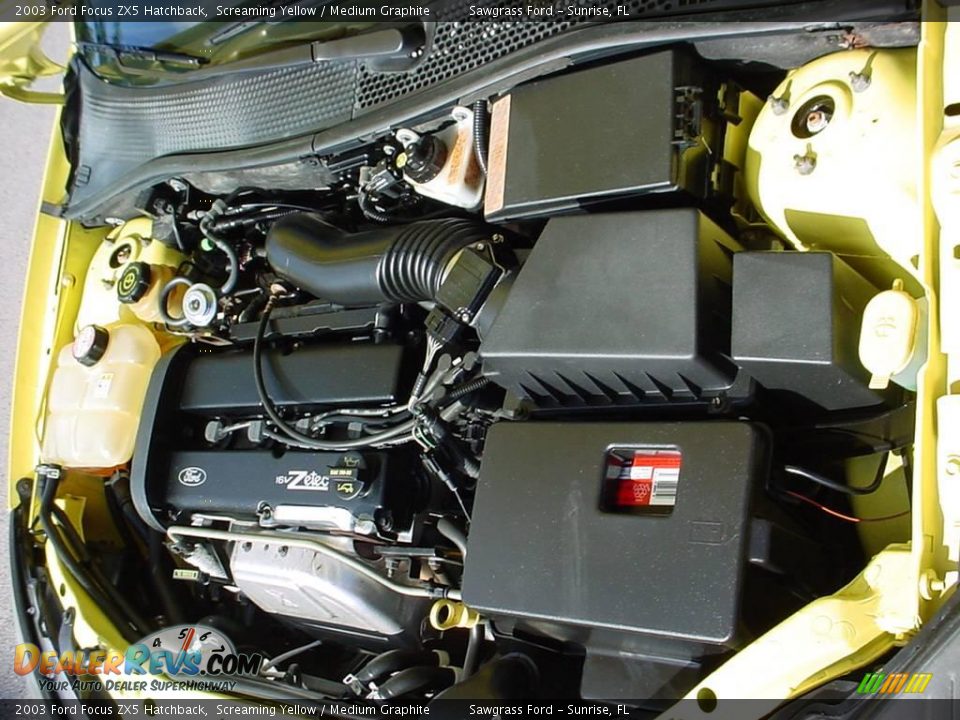 2003 Ford Focus ZX5 Hatchback Screaming Yellow / Medium Graphite Photo #15