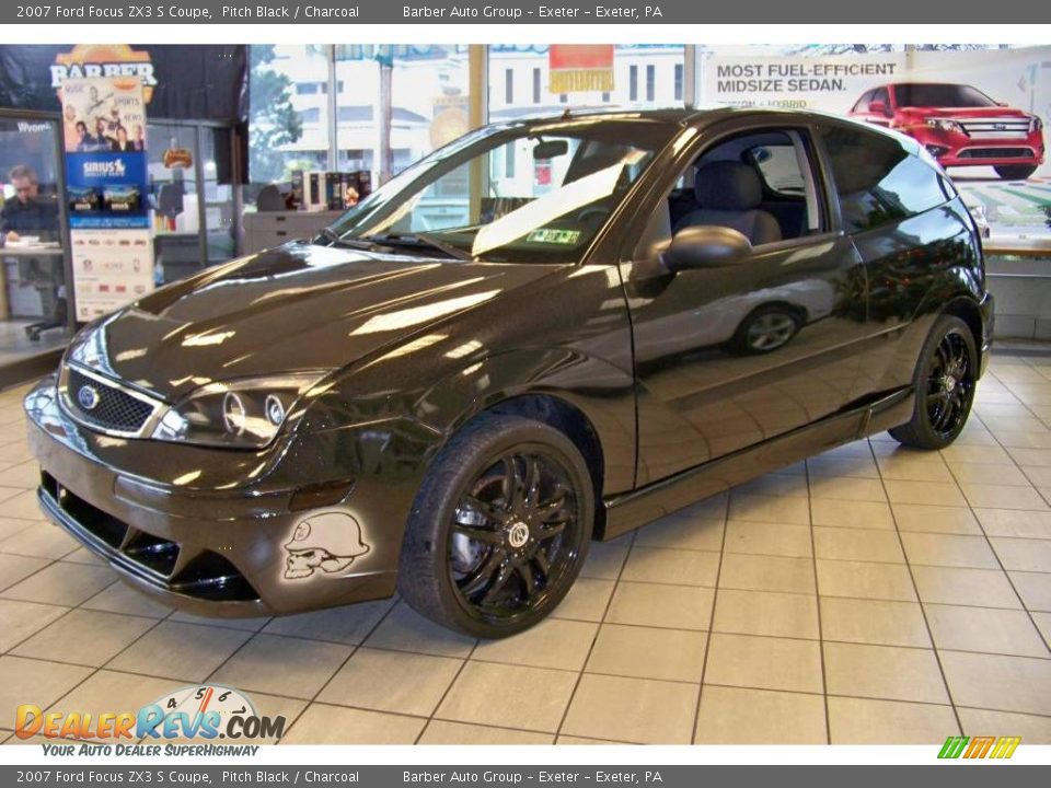 2007 Ford Focus ZX3 S Coupe Pitch Black / Charcoal Photo #1