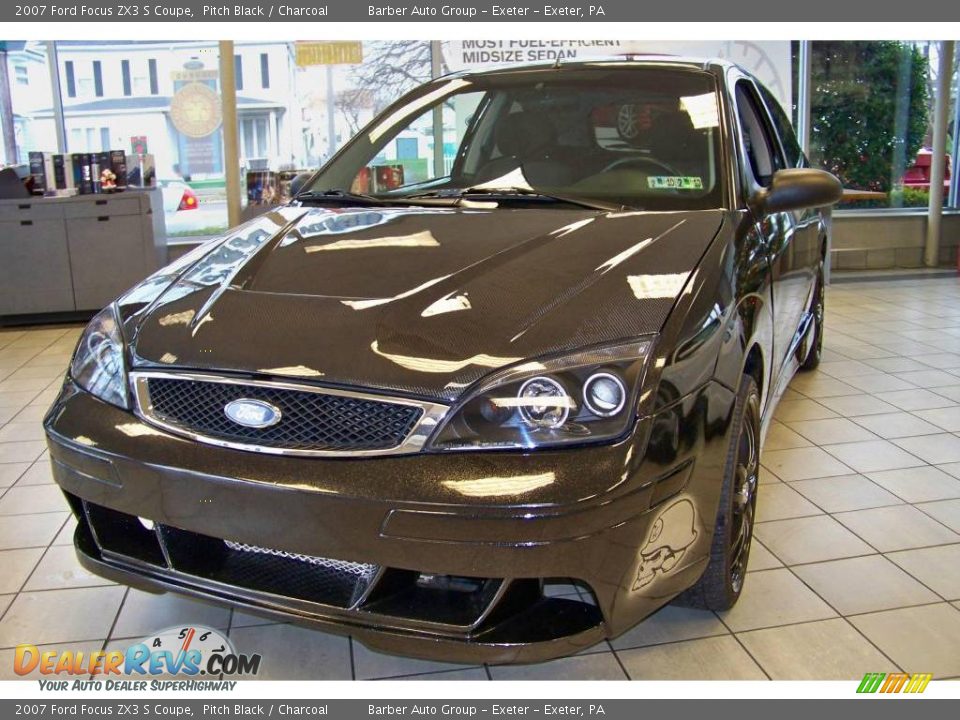 2007 Ford Focus ZX3 S Coupe Pitch Black / Charcoal Photo #2