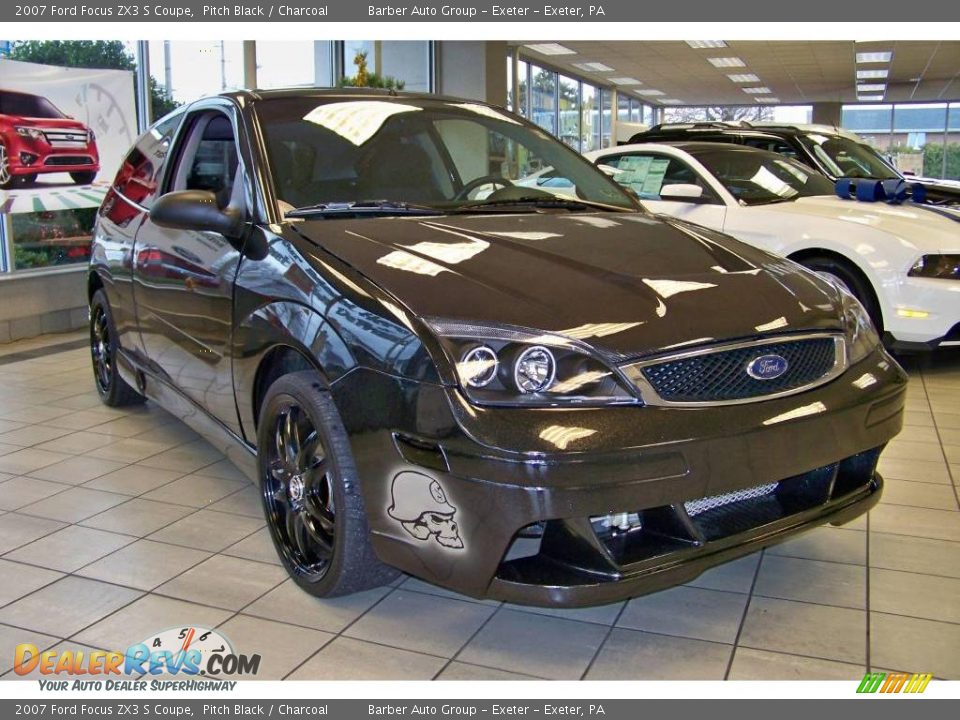 2007 Ford Focus ZX3 S Coupe Pitch Black / Charcoal Photo #4