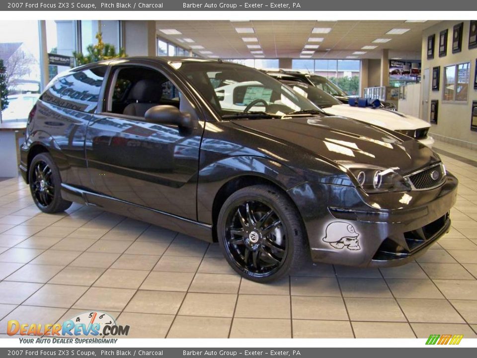 2007 Ford Focus ZX3 S Coupe Pitch Black / Charcoal Photo #5