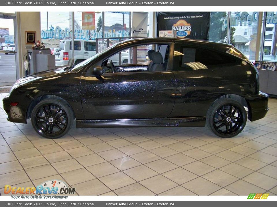 2007 Ford Focus ZX3 S Coupe Pitch Black / Charcoal Photo #11