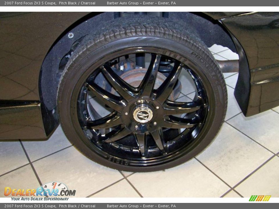 2007 Ford Focus ZX3 S Coupe Pitch Black / Charcoal Photo #12