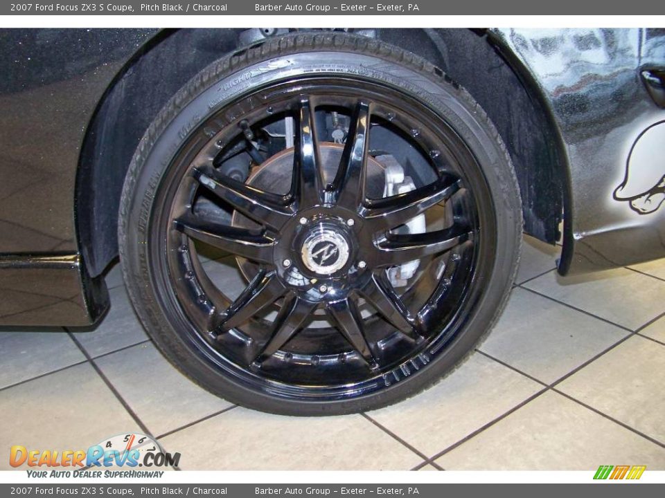 2007 Ford Focus ZX3 S Coupe Pitch Black / Charcoal Photo #14