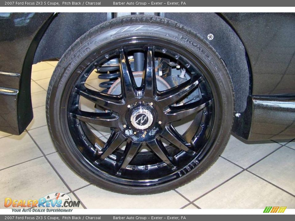2007 Ford Focus ZX3 S Coupe Pitch Black / Charcoal Photo #15