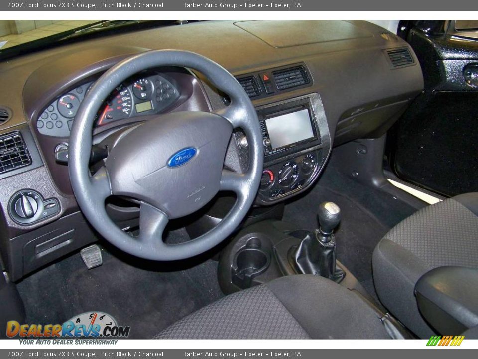 2007 Ford Focus ZX3 S Coupe Pitch Black / Charcoal Photo #18