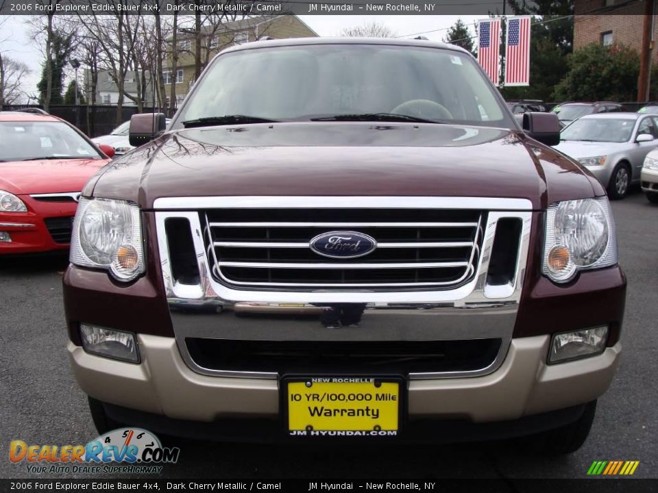2006 Ford Explorer Eddie Bauer 4x4 Dark Cherry Metallic / Camel Photo #2