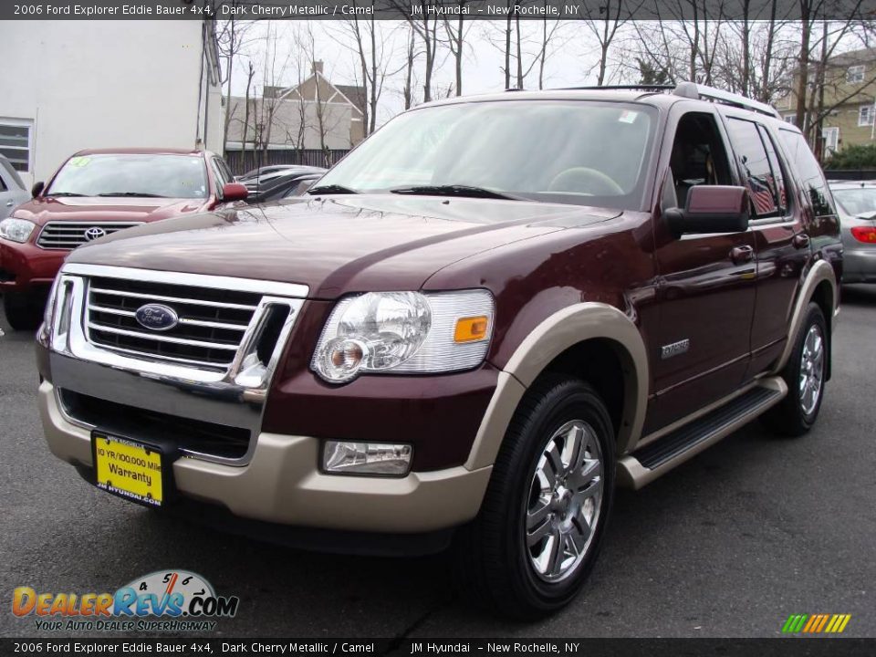 2006 Ford Explorer Eddie Bauer 4x4 Dark Cherry Metallic / Camel Photo #3