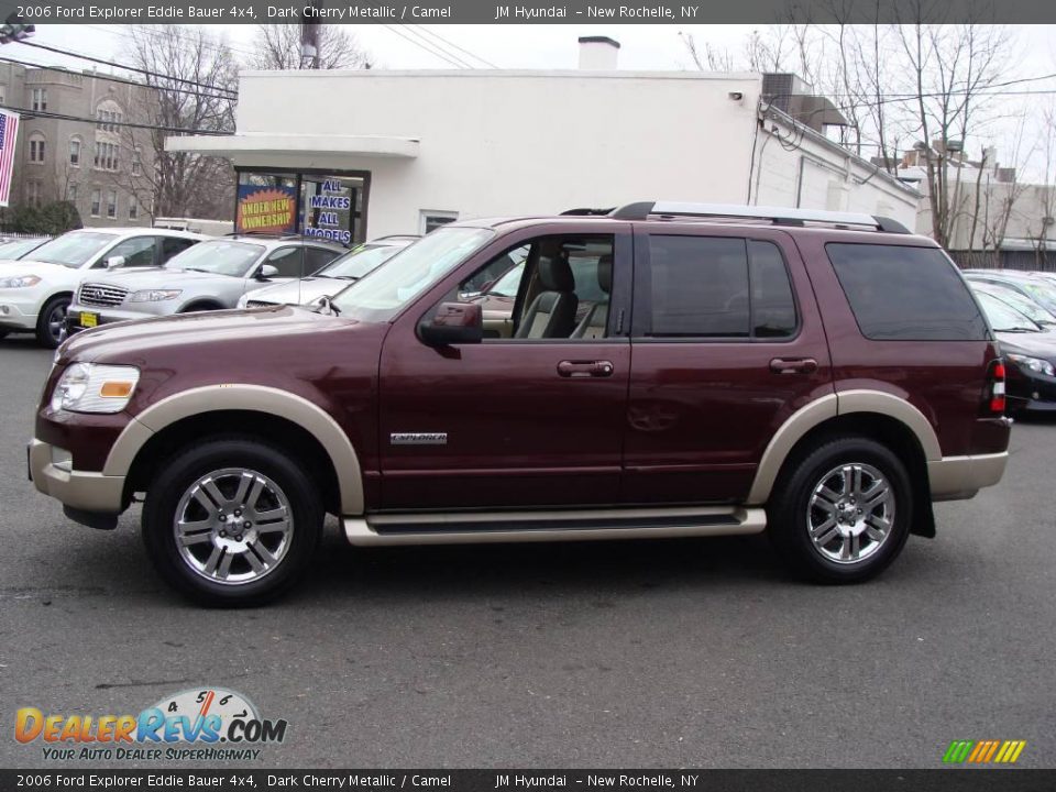 2006 Ford Explorer Eddie Bauer 4x4 Dark Cherry Metallic / Camel Photo #4