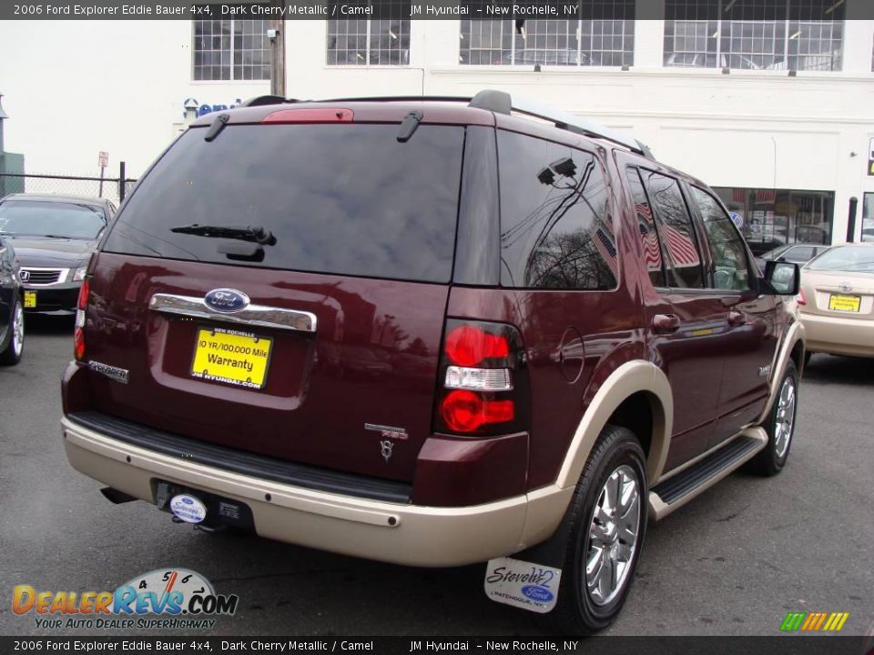 2006 Ford Explorer Eddie Bauer 4x4 Dark Cherry Metallic / Camel Photo #7