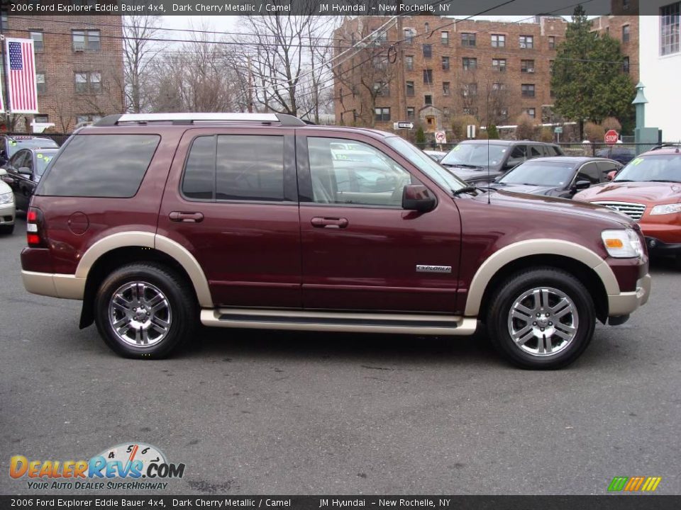 2006 Ford Explorer Eddie Bauer 4x4 Dark Cherry Metallic / Camel Photo #8