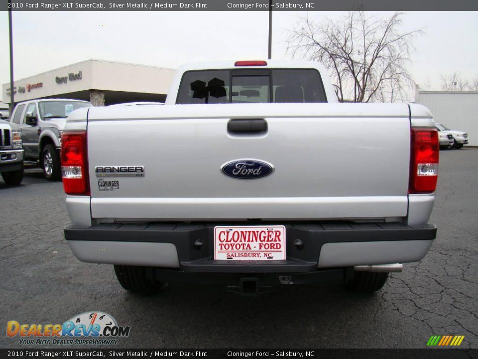 2010 Ford Ranger XLT SuperCab Silver Metallic / Medium Dark Flint Photo #4