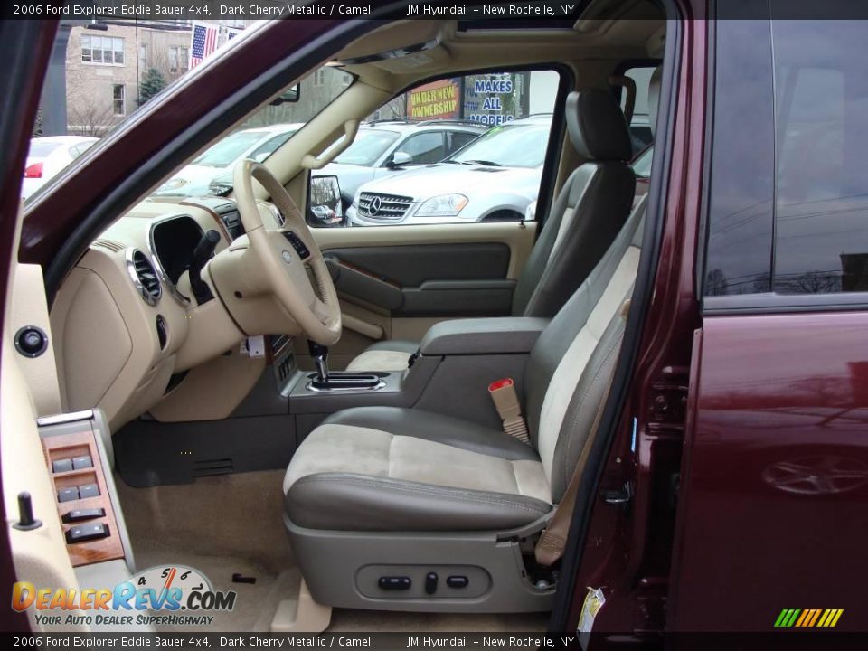 2006 Ford Explorer Eddie Bauer 4x4 Dark Cherry Metallic / Camel Photo #14