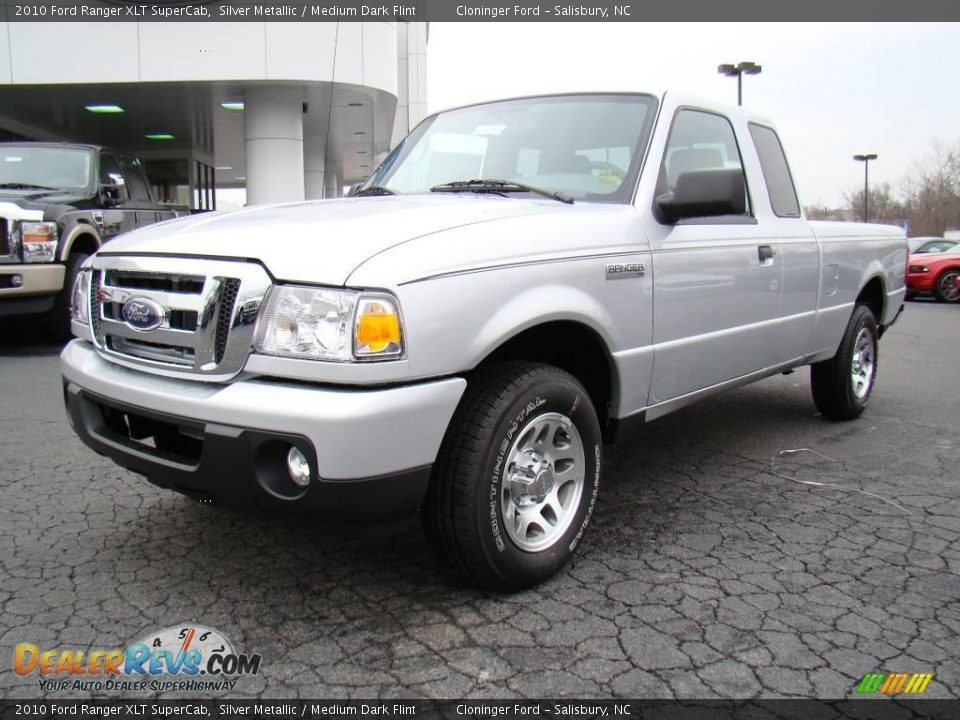 2010 Ford Ranger XLT SuperCab Silver Metallic / Medium Dark Flint Photo #6