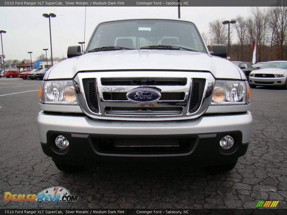 2010 Ford Ranger XLT SuperCab Silver Metallic / Medium Dark Flint Photo #7