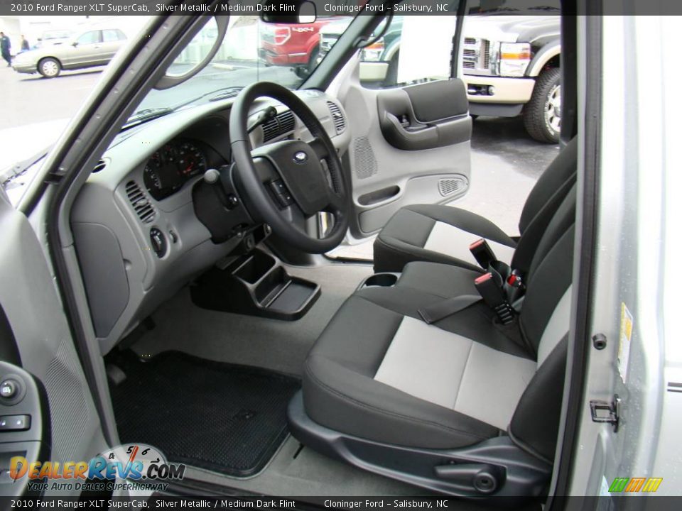 2010 Ford Ranger XLT SuperCab Silver Metallic / Medium Dark Flint Photo #8