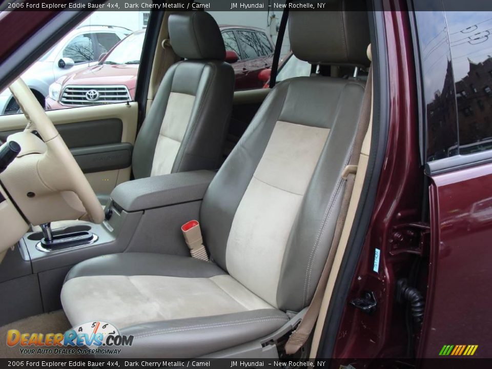 2006 Ford Explorer Eddie Bauer 4x4 Dark Cherry Metallic / Camel Photo #17