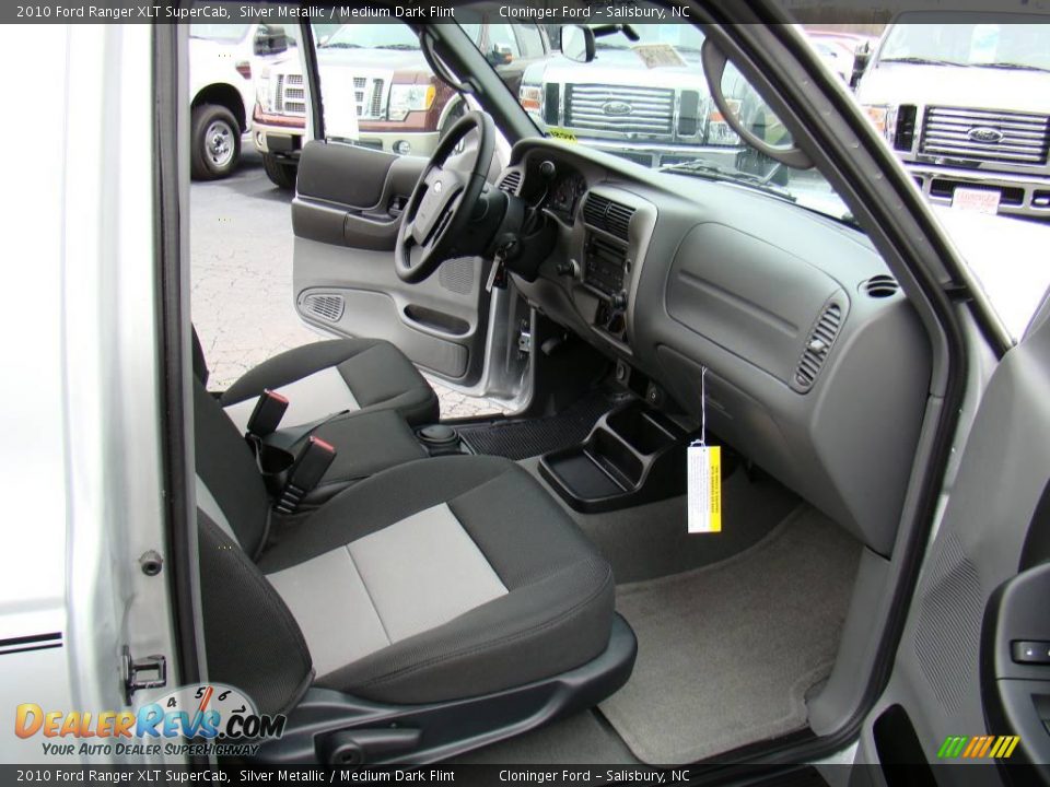 2010 Ford Ranger XLT SuperCab Silver Metallic / Medium Dark Flint Photo #10