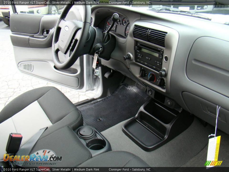 2010 Ford Ranger XLT SuperCab Silver Metallic / Medium Dark Flint Photo #11