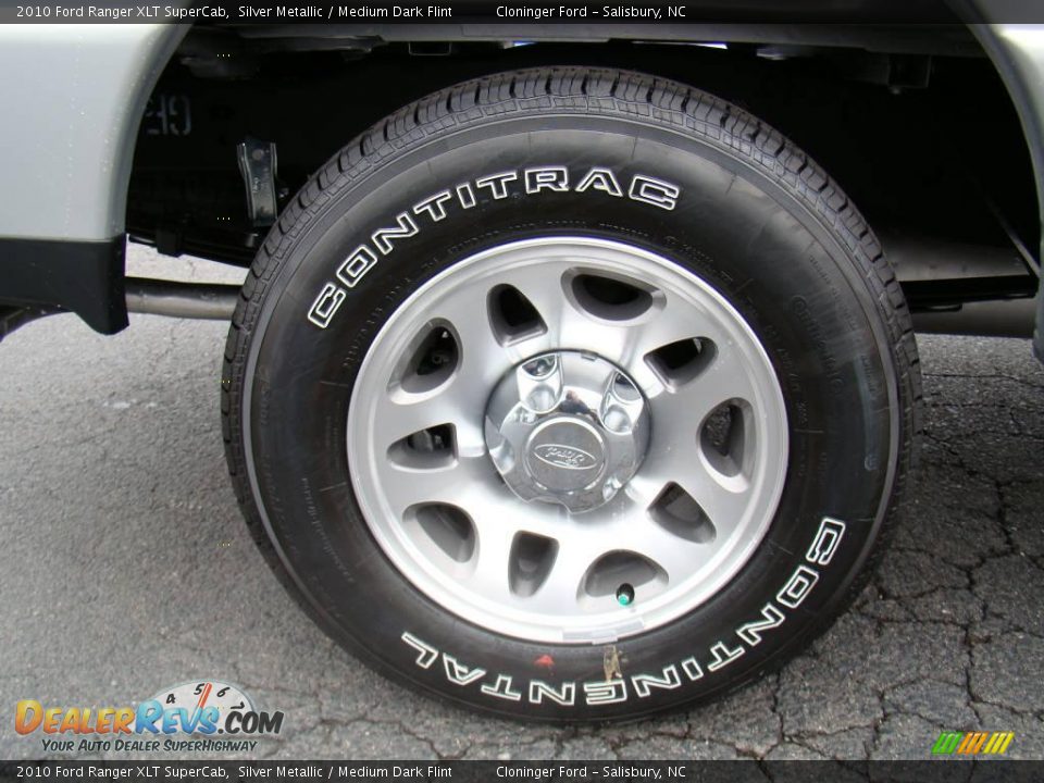 2010 Ford Ranger XLT SuperCab Silver Metallic / Medium Dark Flint Photo #13